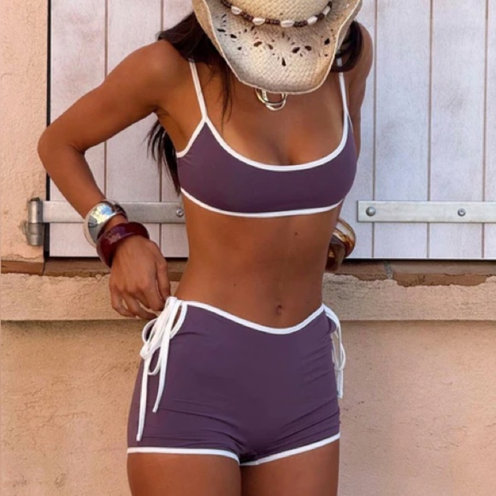 OUTCAST Women's Purple and White Set